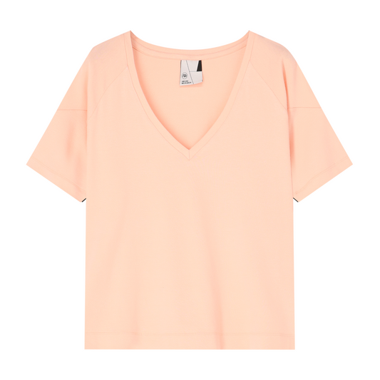 POINTY Blouse V-neck - Deep Coral