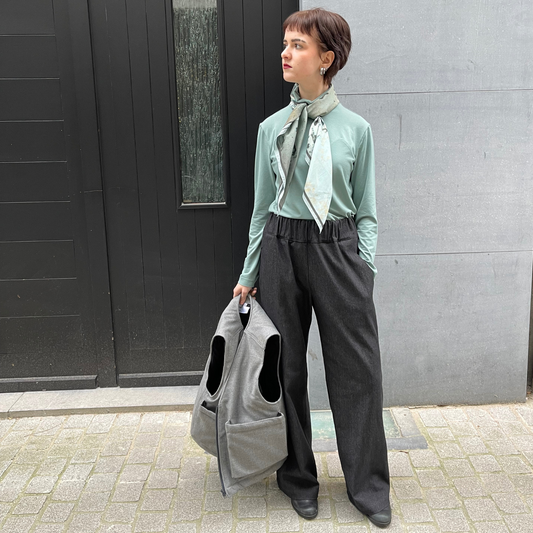 POINTY Trousers - Grey Melange